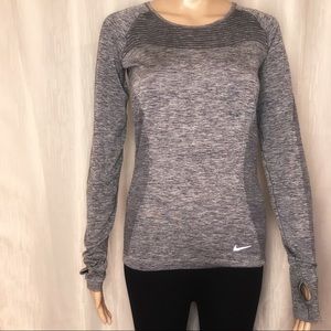 Nike dri-fit gray Small long sleeve